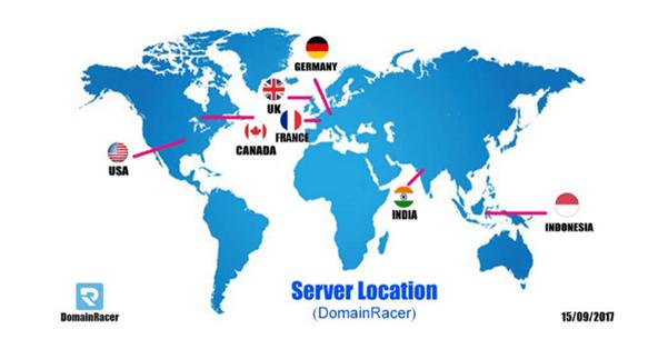 domainracerdata center server location